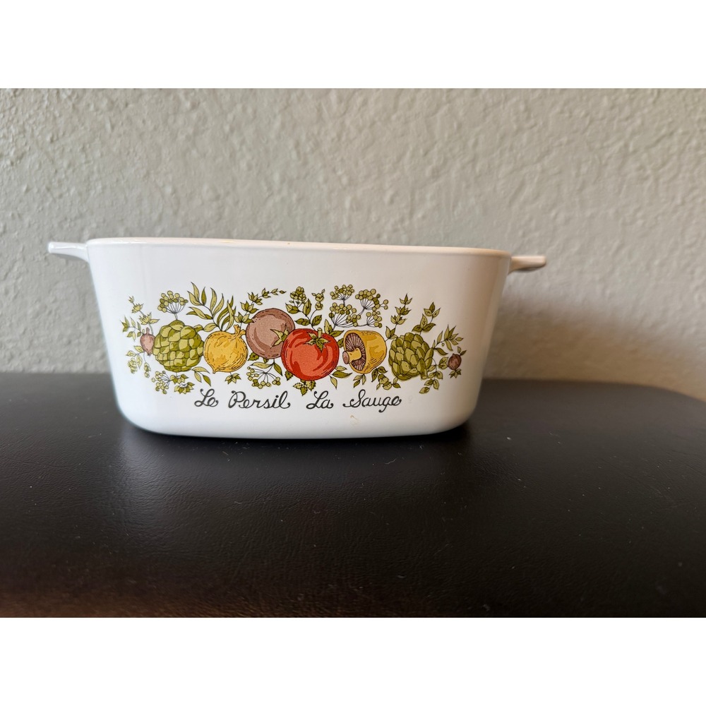 Spice of‎ Life Vintage Corningware Baking Dish Vegetable Design